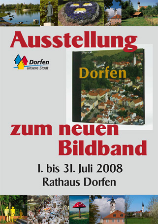 Plakat zur Ausstellung zum Bildband "Dorfen"